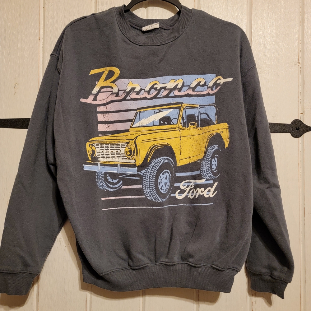 Grayson Thread Sweatshirt Ford Bronco Graphic Pullover Comfort Casual Size XS
